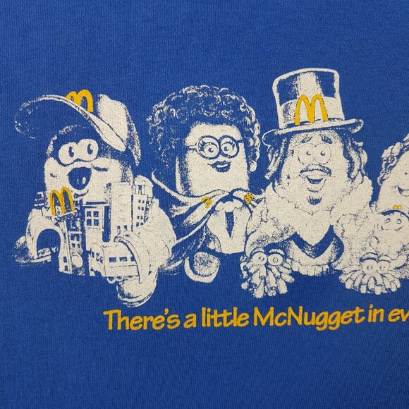 2023 McDONALDS McNugget Buddies Tee Shirt Large US L Blue Unisex Men Women Kids - Picture 7 of 16